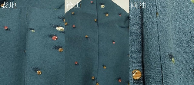 平和屋着物▽上質な小紋　単衣　ビー玉　正絹　逸品　CAAV3785dy