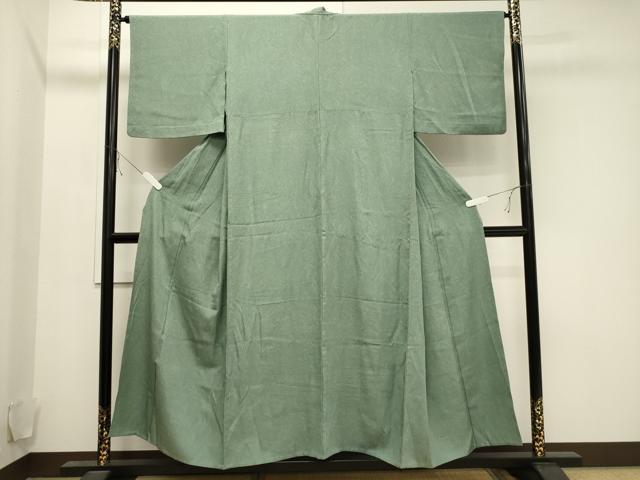 平和屋着物▽上質な小紋 単衣 墨流し文様 正絹 逸品 CAAV3786dy