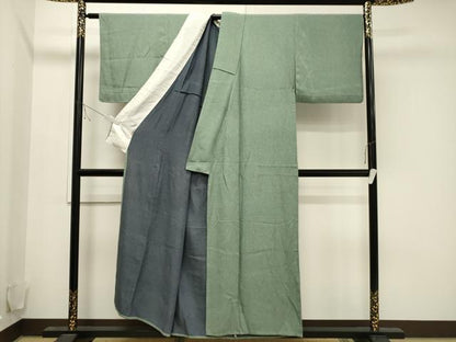 平和屋着物▽上質な小紋 単衣 墨流し文様 正絹 逸品 CAAV3786dy