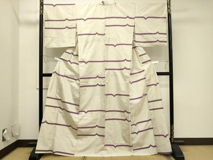 平和屋着物▽上質な紬 単衣 吉祥文 正絹 逸品 CAAV3789dy