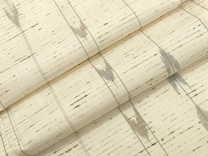 平和屋着物▽ぜんまい紬 単衣 矢羽文 三越扱い 正絹 逸品 CAAV3790dy