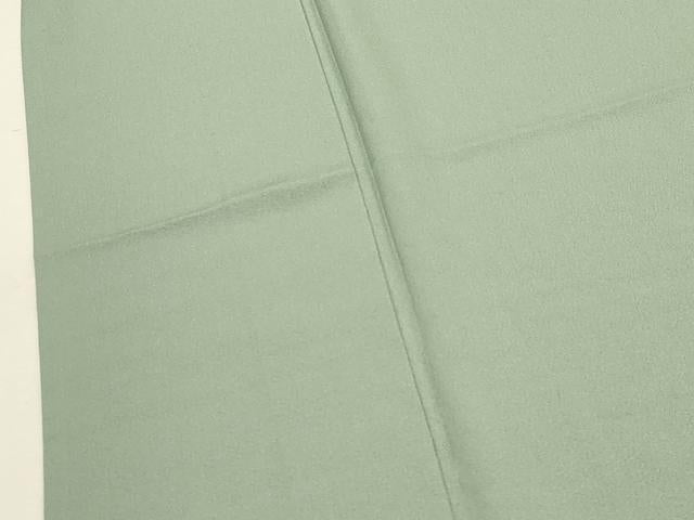 平和屋着物▽上質な色無地 単衣 薄萌葱色 正絹 逸品 未使用 CAAV3796dy
