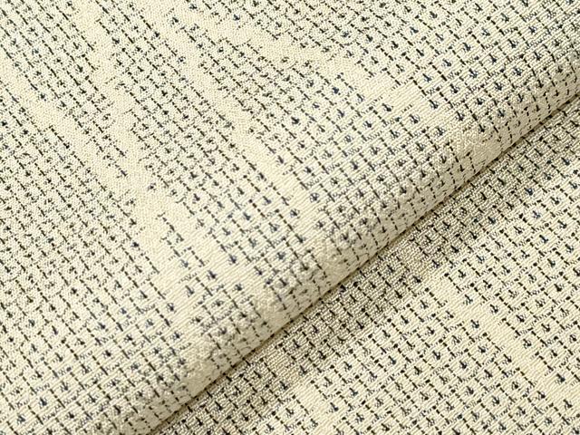 平和屋着物▽本塩沢　単衣　110亀甲　吉祥文　正絹　逸品　CAAV3798dy