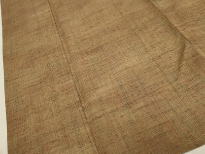 平和屋着物▽上質な紬 単衣 霞文 正絹 逸品 CAAV3800dy