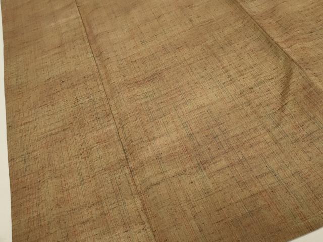 平和屋着物▽上質な紬 単衣 霞文 正絹 逸品 CAAV3800dy