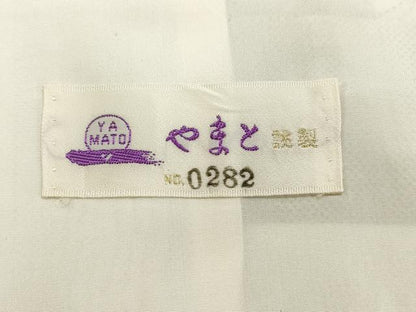 平和屋着物▽本場大島紬 単衣 白大島 色留訪問着 9マルキ 総絣 風景文 正絹 逸品 CAAV3810dy