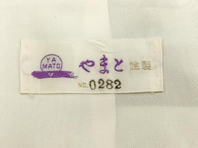 平和屋着物▽本場大島紬 単衣 白大島 色留訪問着 9マルキ 総絣 風景文 正絹 逸品 CAAV3810dy