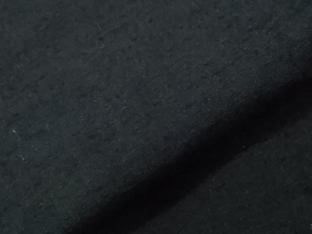 平和屋着物▽男性 紬 単衣 アンサンブル 濃紺地 正絹 逸品 未使用 CAAV3811dy