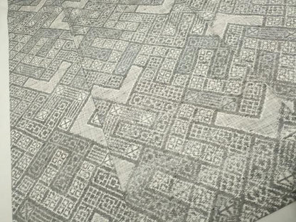 平和屋着物▽上質な紬 単衣 吉祥文 正絹 逸品 CAAV3878dy