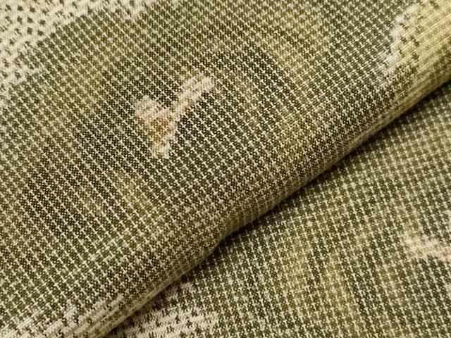 平和屋着物▽上質な紬 単衣 舞花文 正絹 逸品 CAAV3886dy