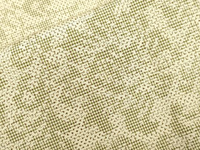 平和屋着物▽上質な紬 単衣 更紗花文 正絹 逸品 CAAV3891dy
