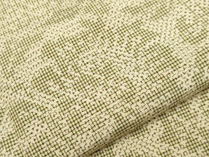 平和屋着物▽上質な紬 単衣 更紗花文 正絹 逸品 CAAV3891dy
