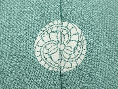 平和屋着物▽訪問着 単衣 総刺繍 草花文 暈し染め 金糸 正絹 逸品 CAAV3894dy