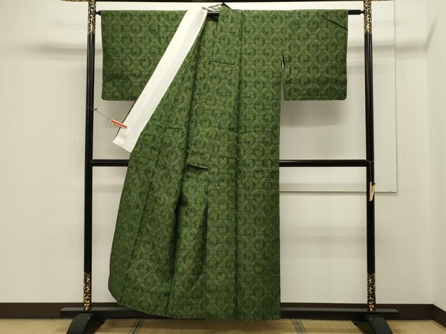 平和屋着物▽上質な紬 単衣 有栖川 正絹 逸品 CAAV3898dy