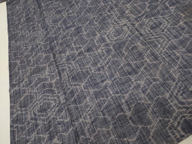 平和屋着物▽上質な紬 単衣 吉祥文 正絹 逸品 CAAV3905dy