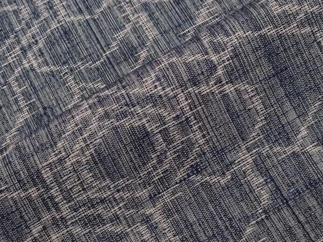 平和屋着物▽上質な紬 単衣 吉祥文 正絹 逸品 CAAV3905dy