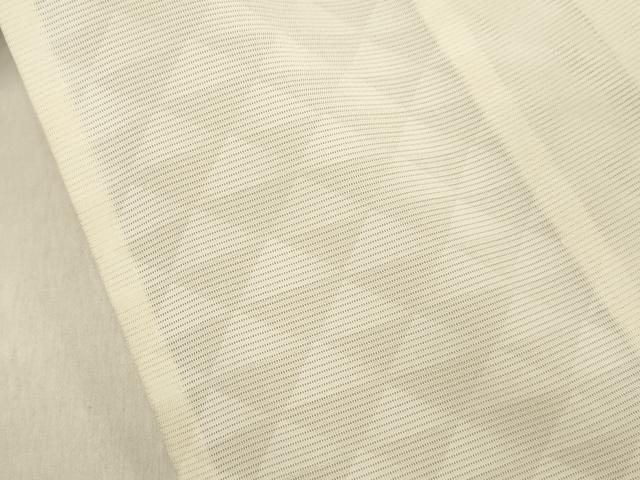 平和屋着物＊夏物 小紋 絽 鱗文 銀彩 正絹 逸品 未使用 CAAV3980dy