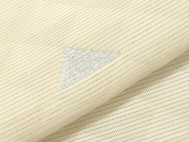 平和屋着物＊夏物 小紋 絽 鱗文 銀彩 正絹 逸品 未使用 CAAV3980dy