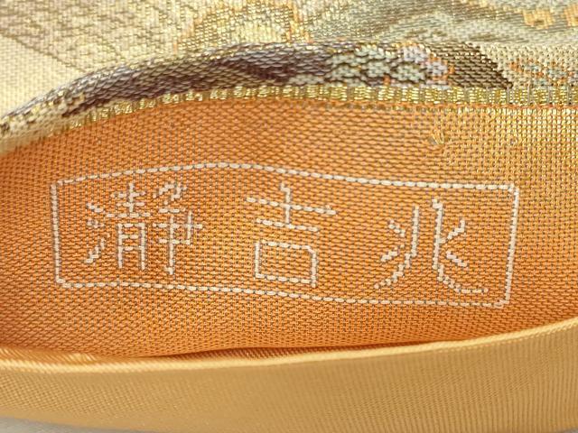 平和屋着物◎六通柄袋帯　瀞吉兆　色紙重ね風景文　金糸　正絹　逸品　CAAV4302in