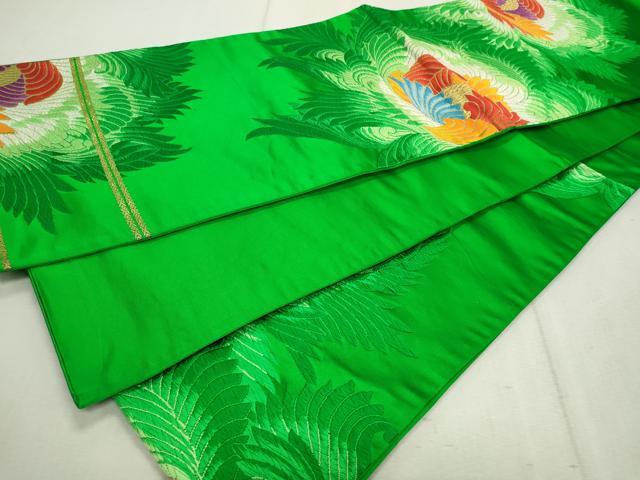 平和屋着物◎六通柄袋帯　唐織　牡丹文　金糸　正絹　逸品　CAAV4303in