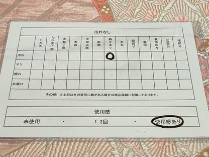 平和屋着物◎六通柄袋帯 唐織 正倉院花文 金銀糸 正絹 逸品 CAAV4339in