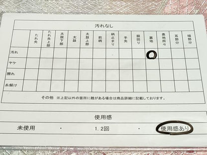 平和屋着物◎六通柄袋帯 吉祥文 銀糸 正絹 逸品 CAAV4347in