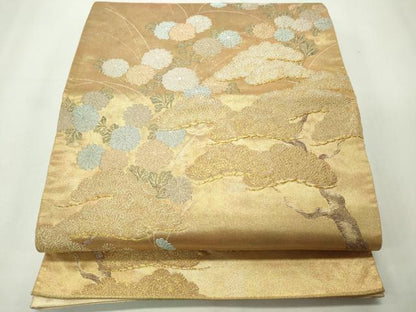 平和屋着物◎佐賀錦 六通柄袋帯 雅松文 金銀糸 引箔 正絹 逸品 CAAV4366in