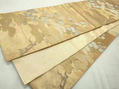 平和屋着物◎佐賀錦 六通柄袋帯 雅松文 金銀糸 引箔 正絹 逸品 CAAV4366in
