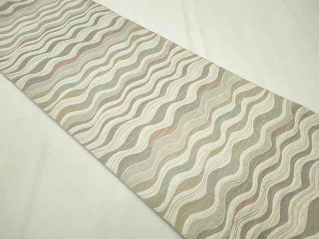 平和屋着物◎六通柄袋帯 流水文 正絹 逸品 CAAV4384in