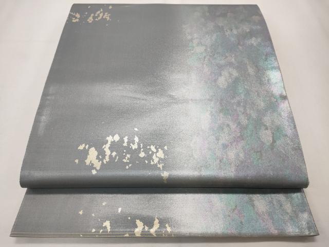 平和屋着物◎六通柄袋帯 霞文 陶漆箔 正絹 逸品 CAAV4397in