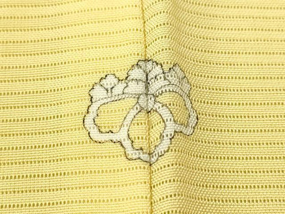 平和屋着物＊夏物 色無地 絽 淡黄色 正絹 逸品 未使用 CAAV4403vp