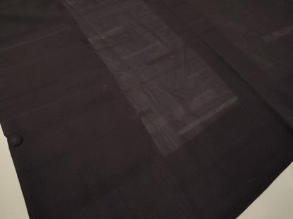平和屋着物▽道行コート スリーシーズン 春夏秋 塵除け 絽 霞紋紗 深紫色 正絹 逸品 CAAV4404vp