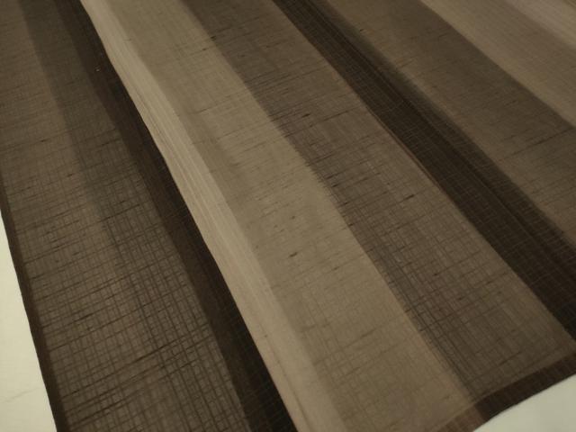 平和屋着物＊夏物 紗紬 間道 正絹 逸品 CAAV4514vp