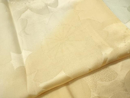 平和屋着物●振袖用長襦袢　無双仕立て　舞桜地紋　暈し染め　半衿刺繍　正絹　逸品　CAAV4691vp
