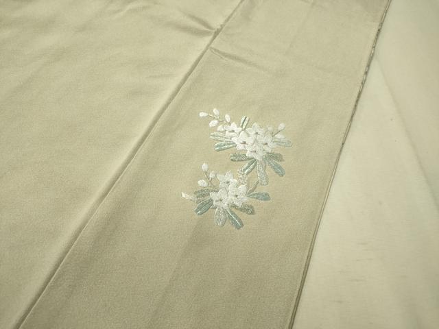 平和屋着物●色留訪問着　総刺繍　花鳥蝶丸文　暈し染め　金彩　さが美扱い　正絹　逸品　未使用　CAAV4701vp