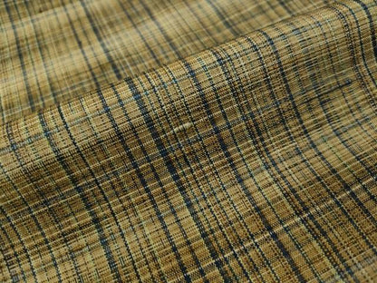 平和屋着物●上質な紬 格子柄 正絹 逸品 CAAV4705vp