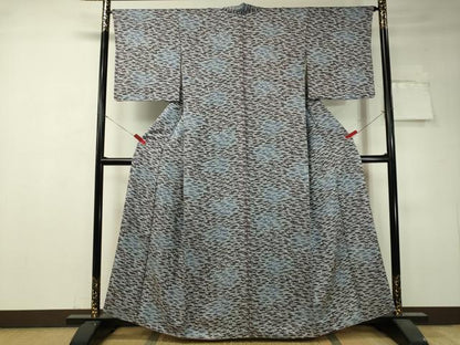 平和屋着物●上質な小紋 草木文 正絹 逸品 CAAV4707vp