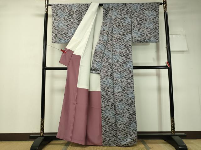 平和屋着物●上質な小紋 草木文 正絹 逸品 CAAV4707vp