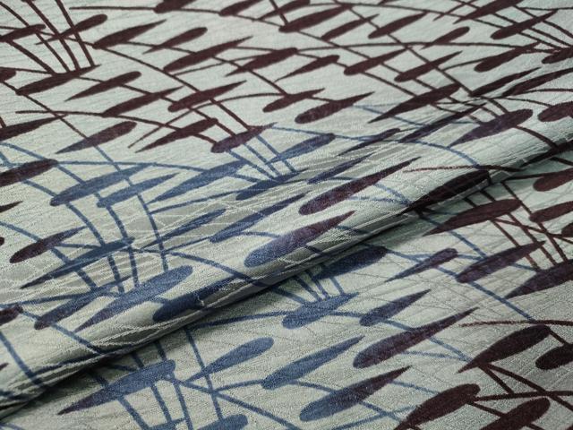 平和屋着物●上質な小紋 草木文 正絹 逸品 CAAV4707vp