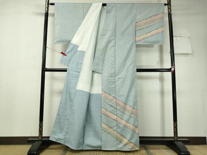 平和屋着物●訪問着 本場染大島紬 道長花文 正絹 逸品 CAAV4716vp