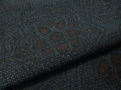 平和屋着物●上質な紬　舞花文　正絹　逸品　CAAV4760vp