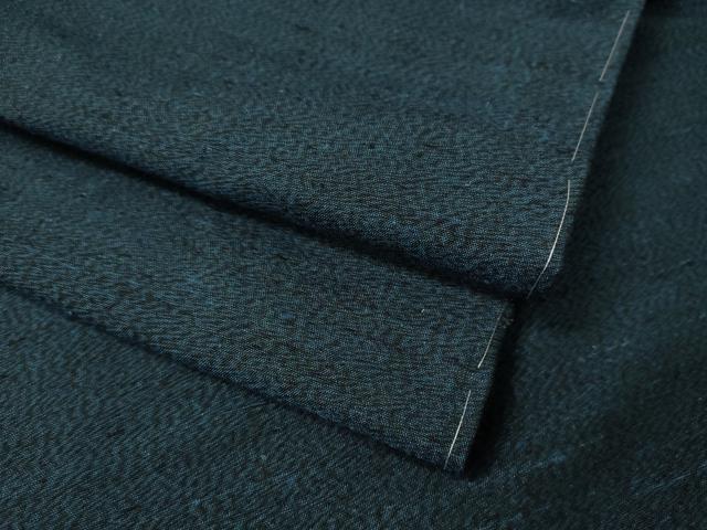 平和屋着物●男性 紬 アンサンブル 霞文 正絹 逸品 未使用 CAAV4774vp