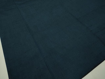 平和屋着物●男性 紬 アンサンブル 留紺色 正絹 逸品 CAAV4776vp