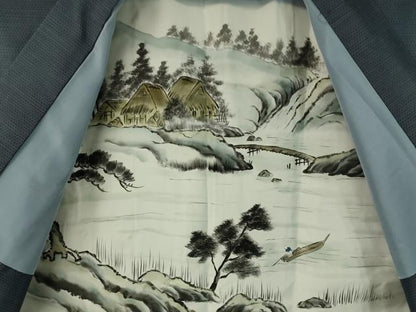 平和屋着物●男性 本場大島紬 アンサンブル 100亀甲 総詰め 正絹 逸品 CAAV4777vp
