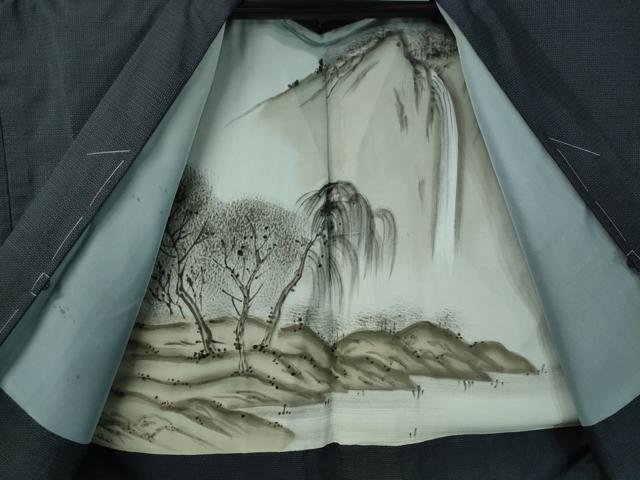 平和屋着物●男性 本場大島紬 アンサンブル 100亀甲 総詰め 正絹 逸品 未使用 CAAV4786vp