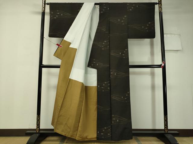 平和屋着物●上質な紬 吉祥文 正絹 逸品 CAAV4791vp