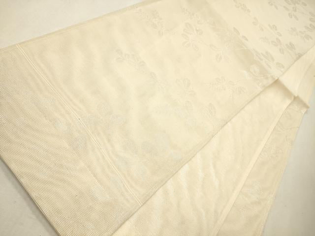 平和屋着物＊夏物 六通柄袋帯 枝葉文 銀糸 正絹 逸品 CAAV4802eg