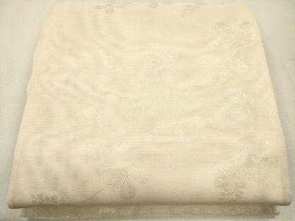 平和屋着物＊夏物 六通柄袋帯 枝葉文 銀糸 正絹 逸品 CAAV4802eg