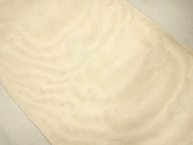 平和屋着物＊夏物 六通柄袋帯 枝葉文 銀糸 正絹 逸品 CAAV4802eg