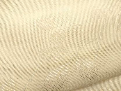 平和屋着物＊夏物 六通柄袋帯 枝葉文 銀糸 正絹 逸品 CAAV4802eg